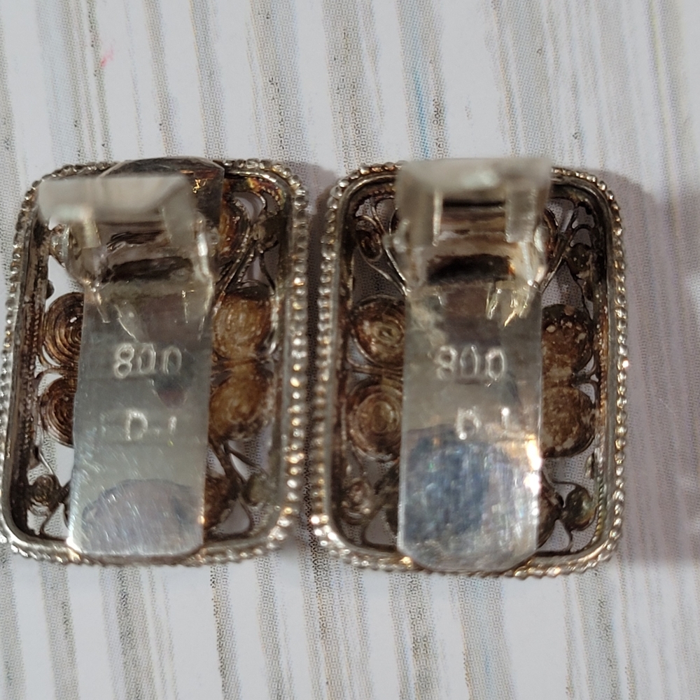 Filigree Rectangular Earrings. - image 3